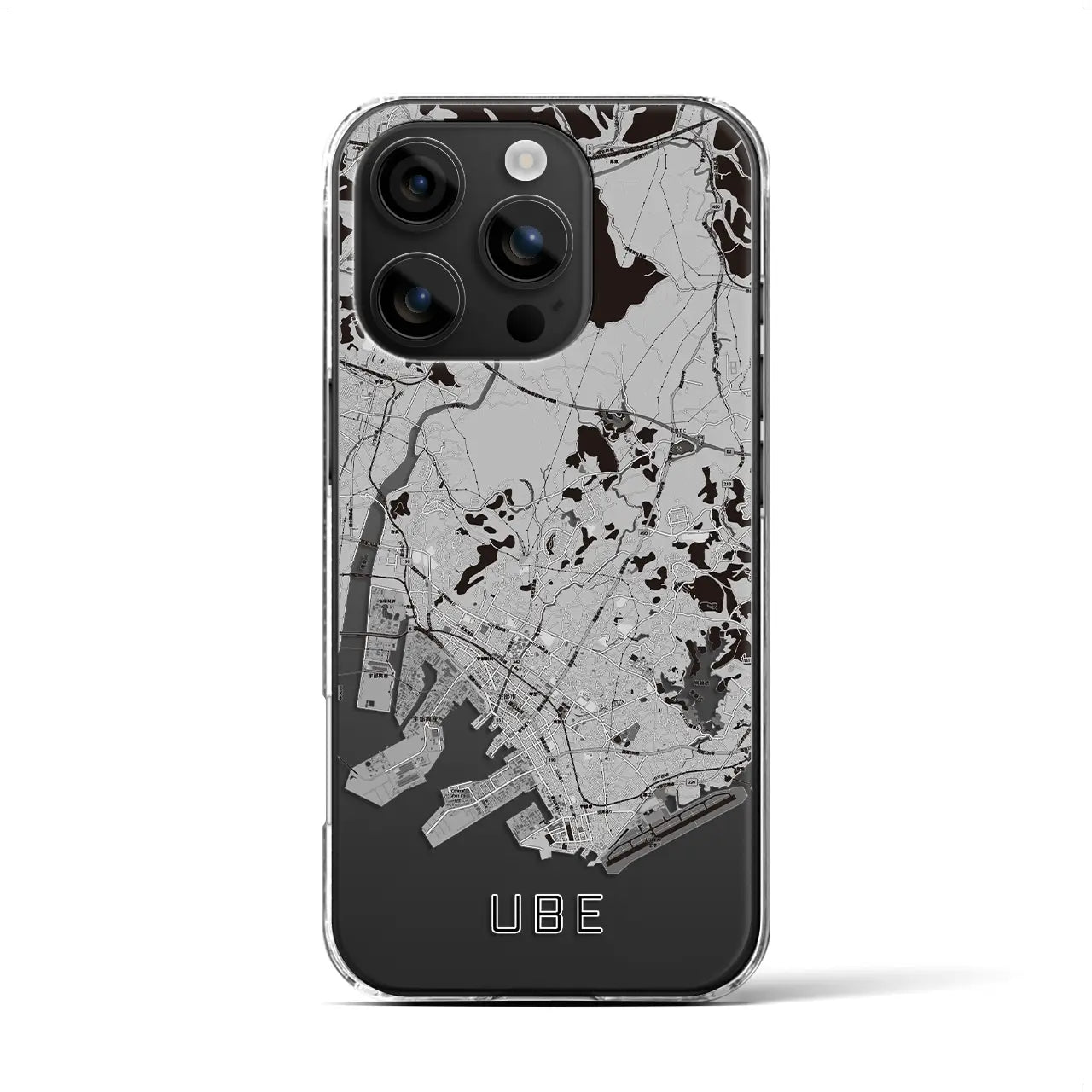 【宇部(山口県)】地図柄iPhoneケース(クリアタイプ)