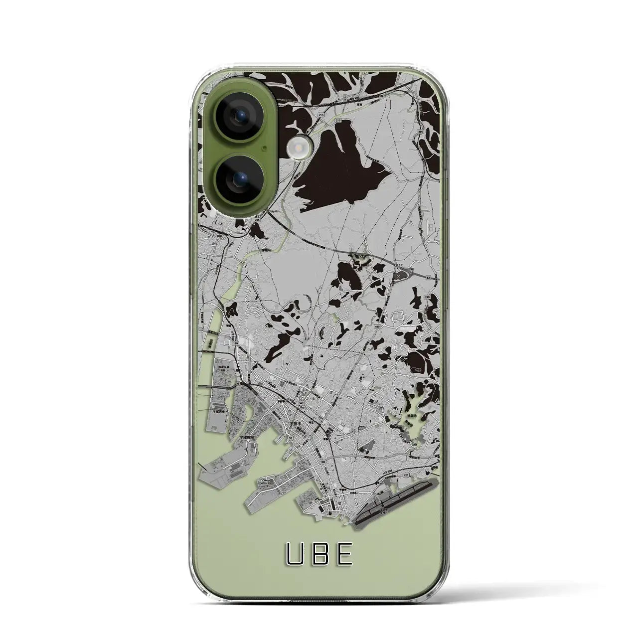 【宇部(山口県)】地図柄iPhoneケース(クリアタイプ)