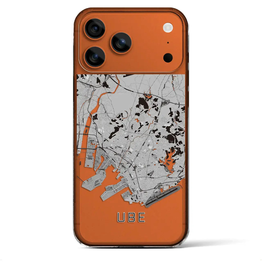 【宇部(山口県)】地図柄iPhoneケース(クリアタイプ)