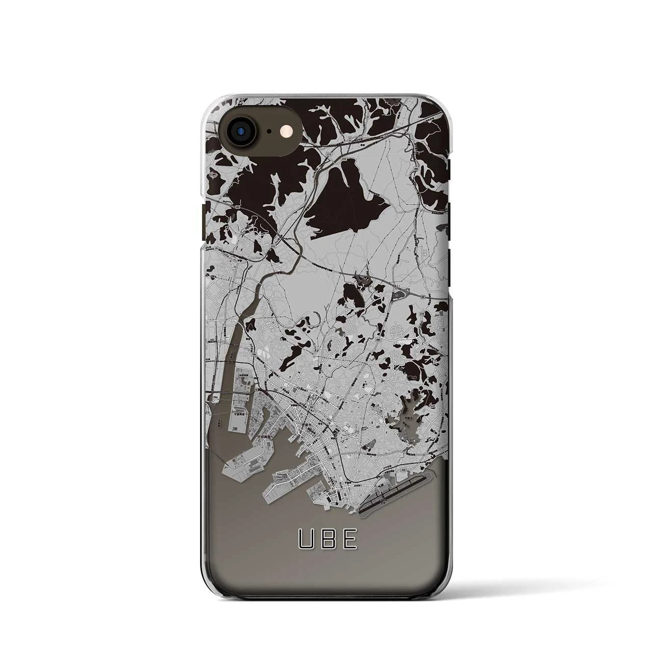 【宇部(山口県)】地図柄iPhoneケース(クリアタイプ)