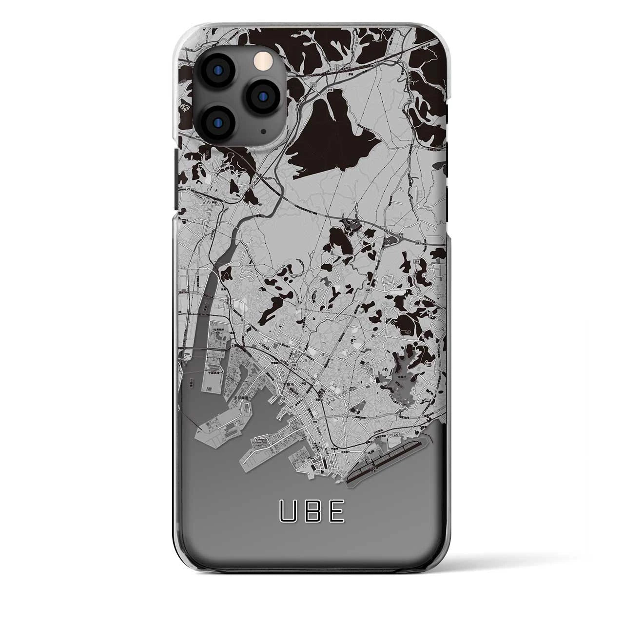 【宇部(山口県)】地図柄iPhoneケース(クリアタイプ)