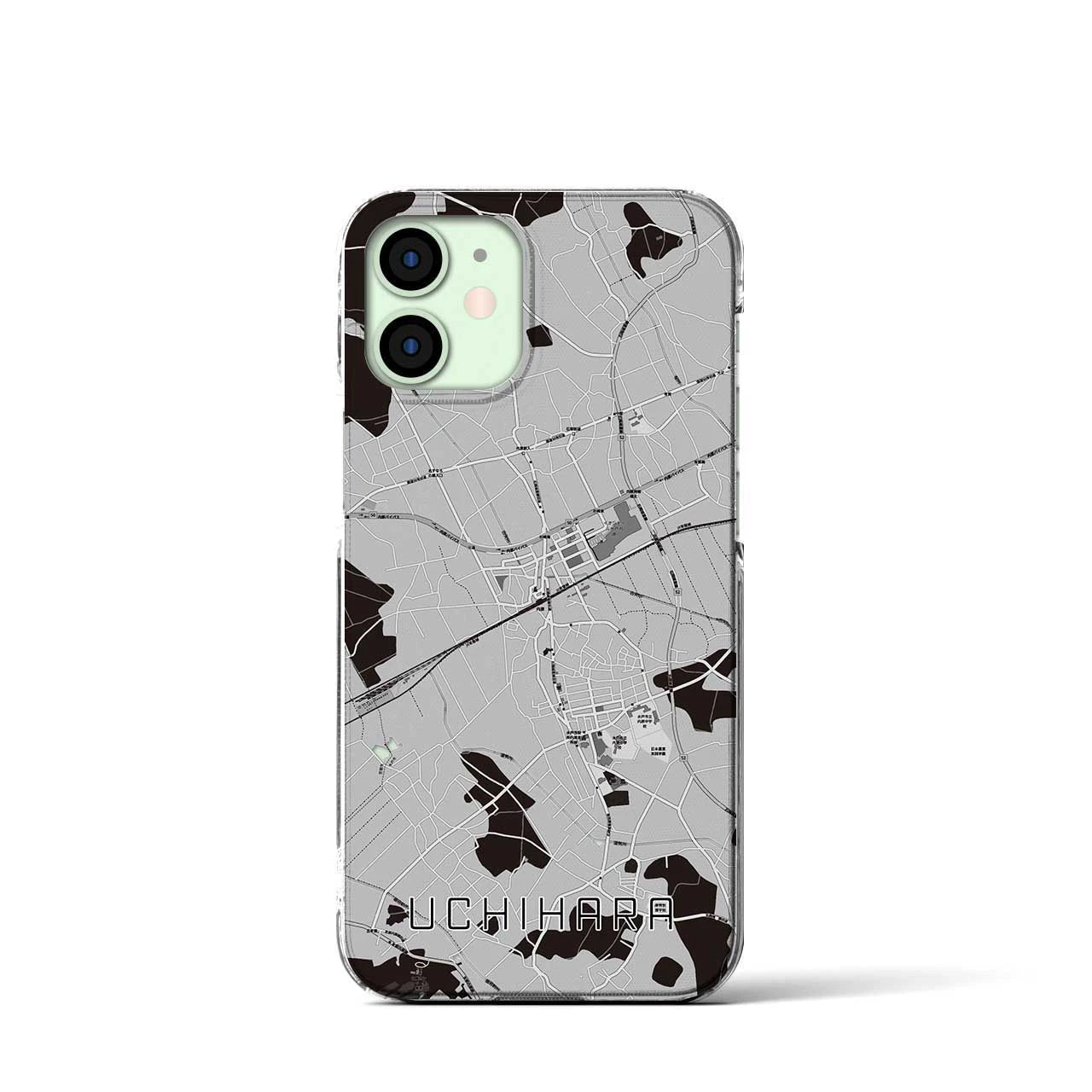 【内原(茨城県)】地図柄iPhoneケース(クリアタイプ)