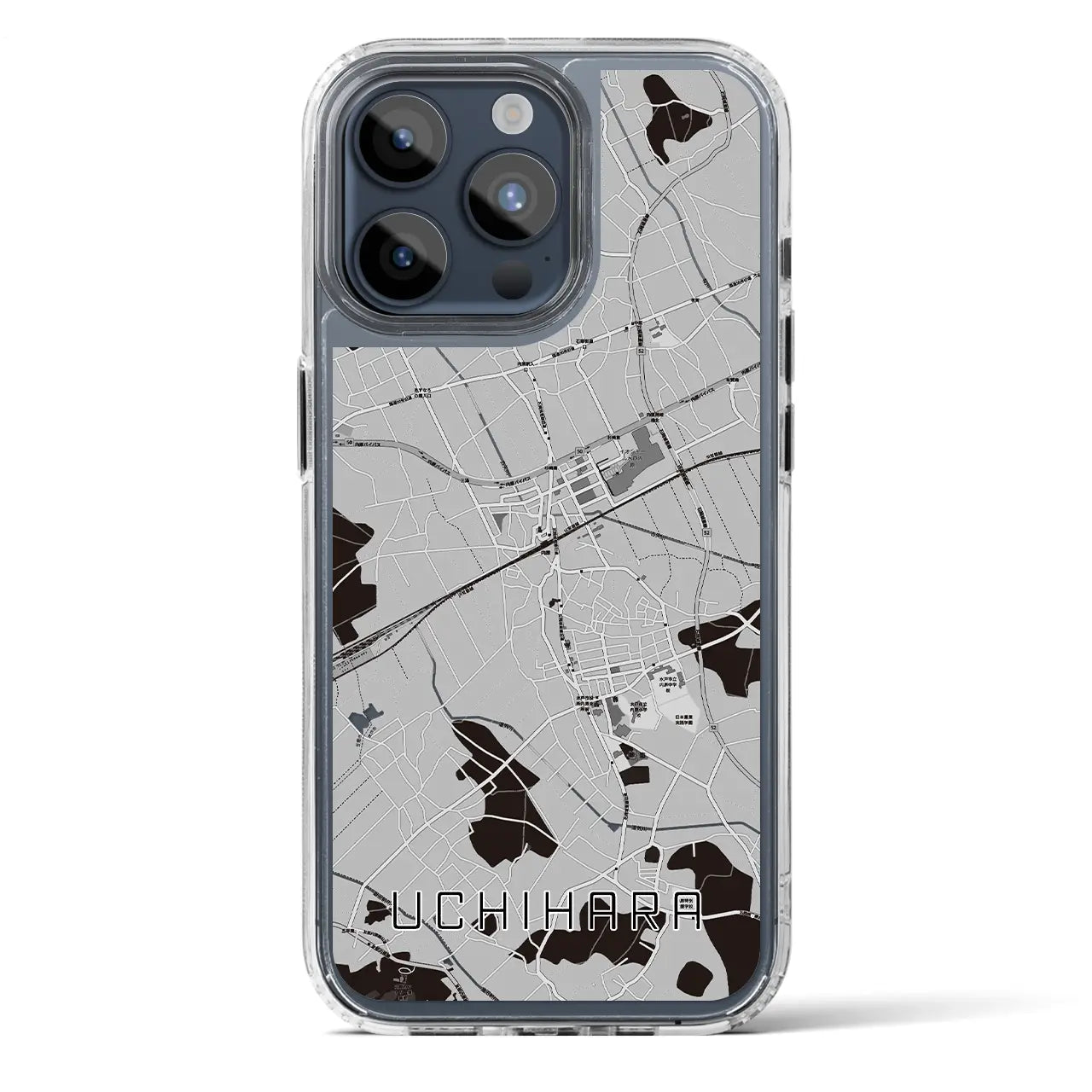 【内原(茨城県)】地図柄iPhoneケース(MagSafeタイプ)