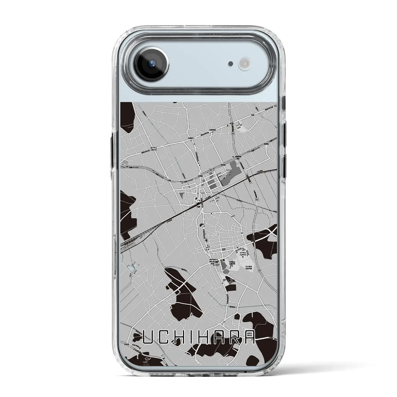 【内原(茨城県)】地図柄iPhoneケース(MagSafeタイプ)