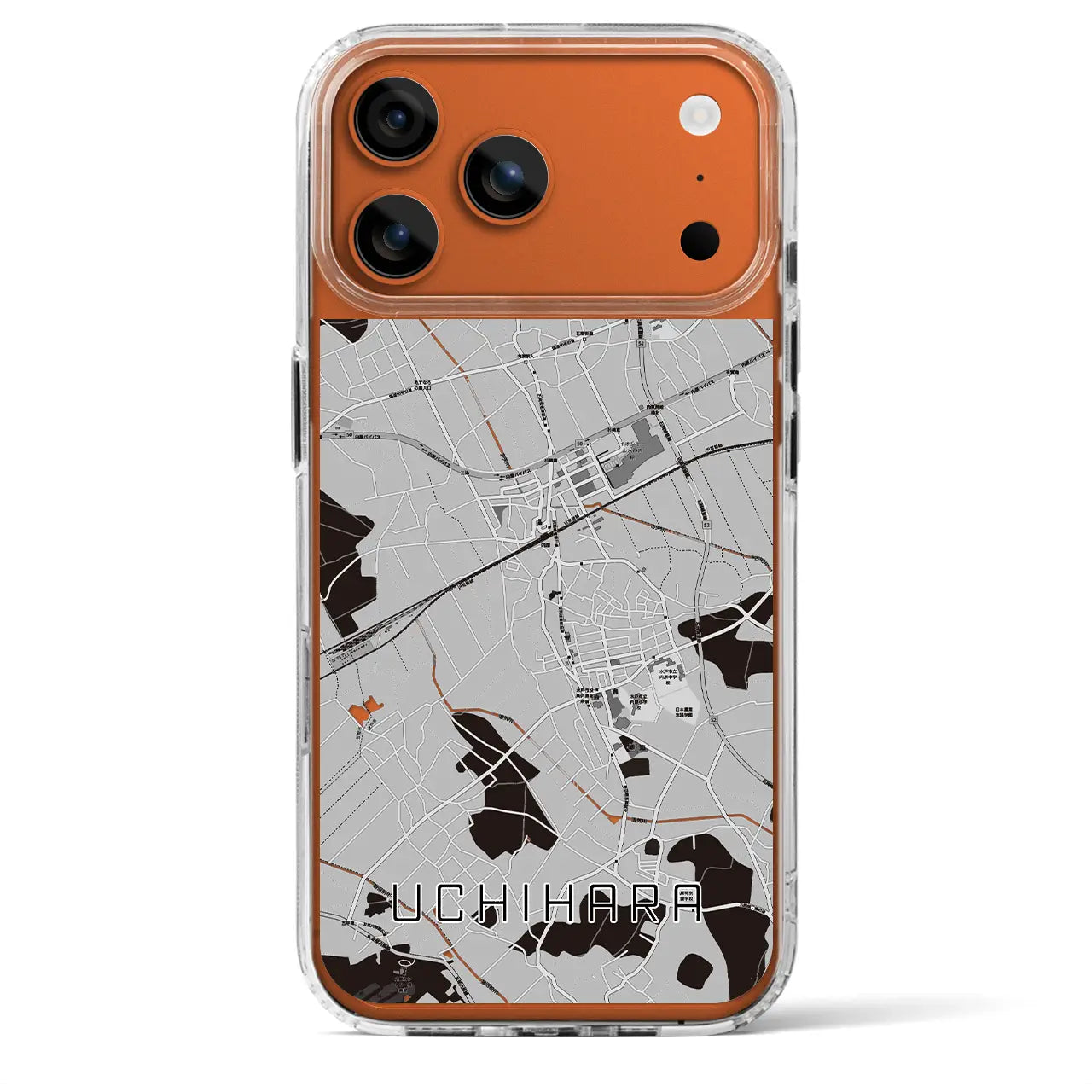 【内原(茨城県)】地図柄iPhoneケース(MagSafeタイプ)