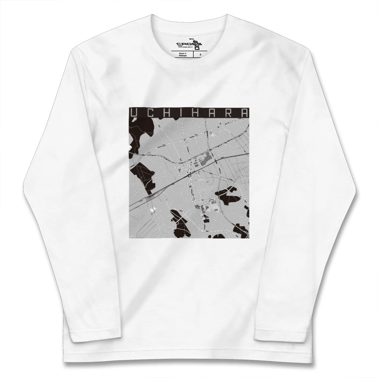 【内原(茨城県)】地図柄ロングスリーブTシャツ