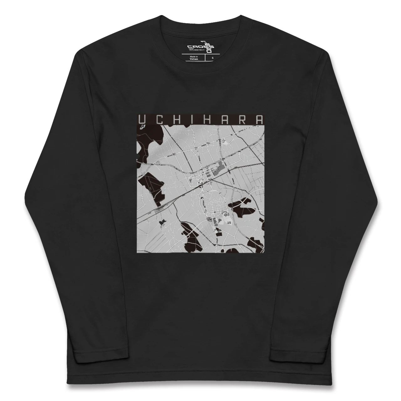 【内原(茨城県)】地図柄ロングスリーブTシャツ