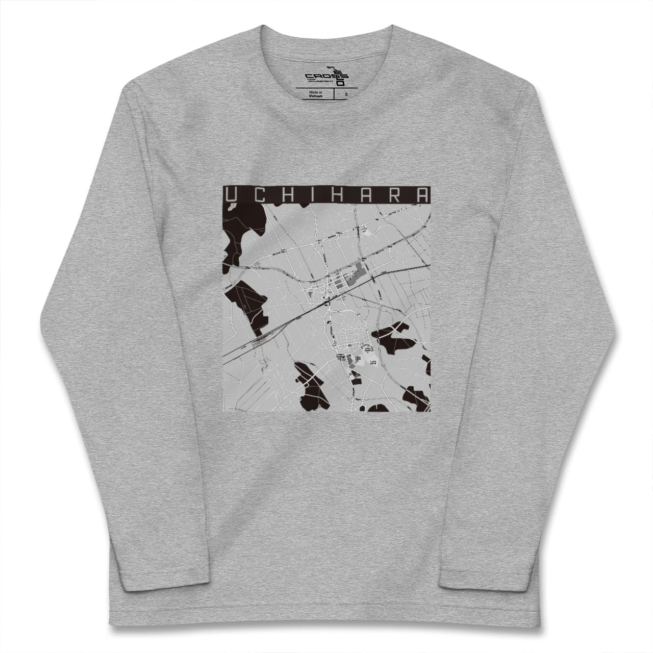 【内原(茨城県)】地図柄ロングスリーブTシャツ