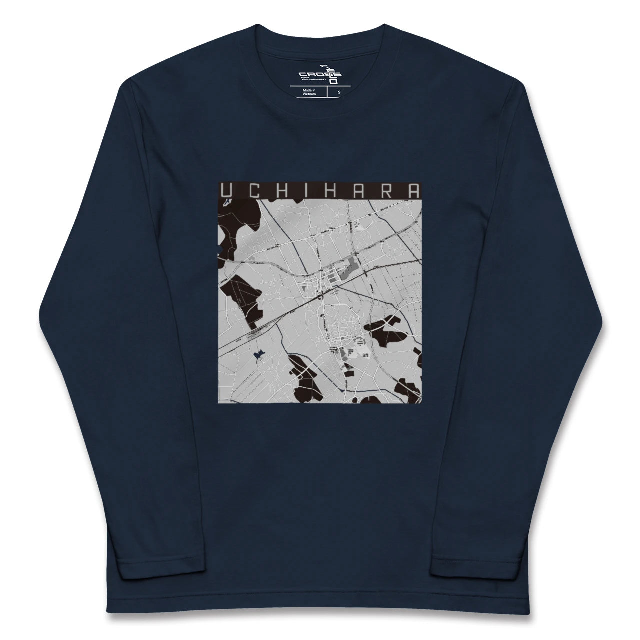 【内原(茨城県)】地図柄ロングスリーブTシャツ