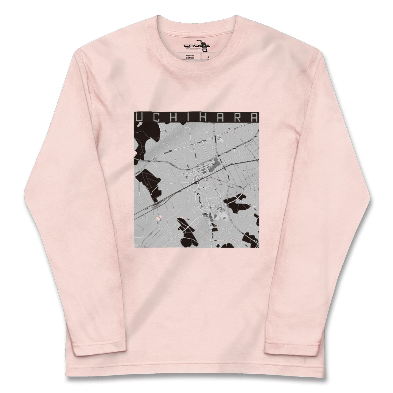 【内原(茨城県)】地図柄ロングスリーブTシャツ