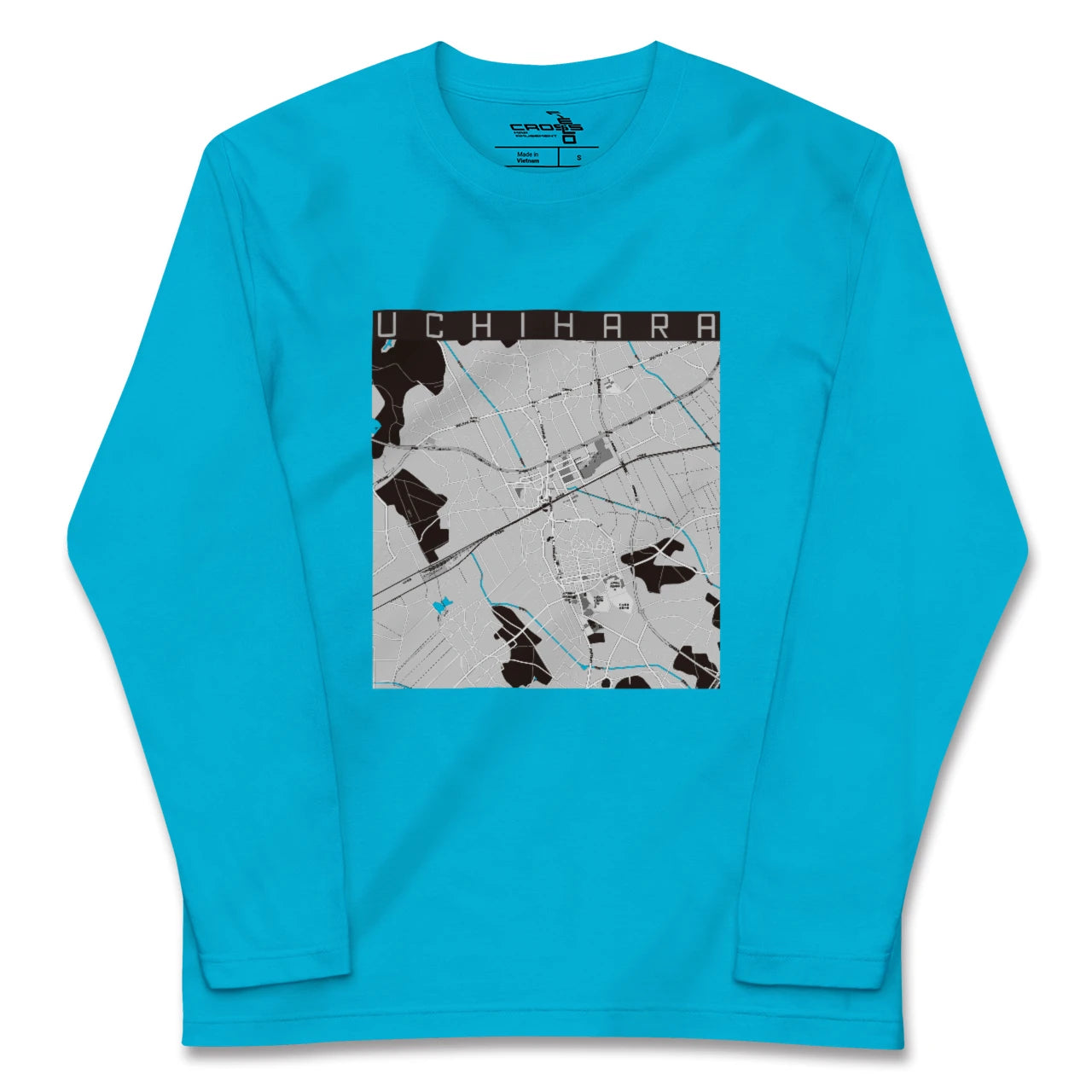 【内原(茨城県)】地図柄ロングスリーブTシャツ