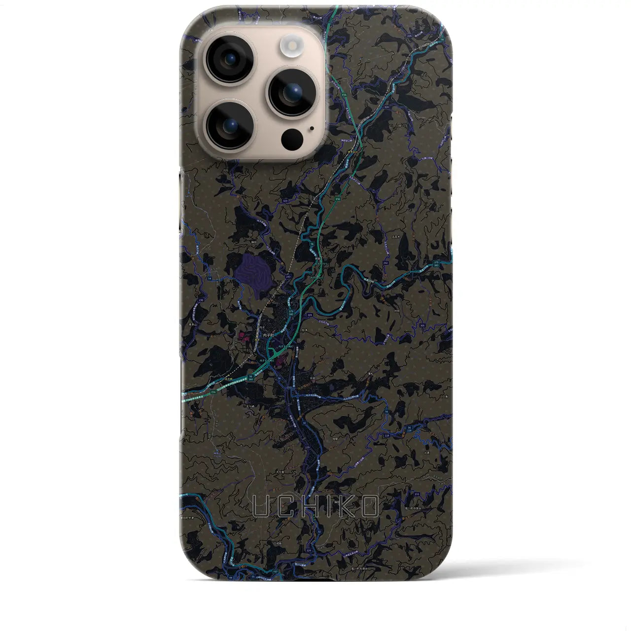 【内子(愛媛県)】地図柄iPhoneケース(バックカバータイプ)