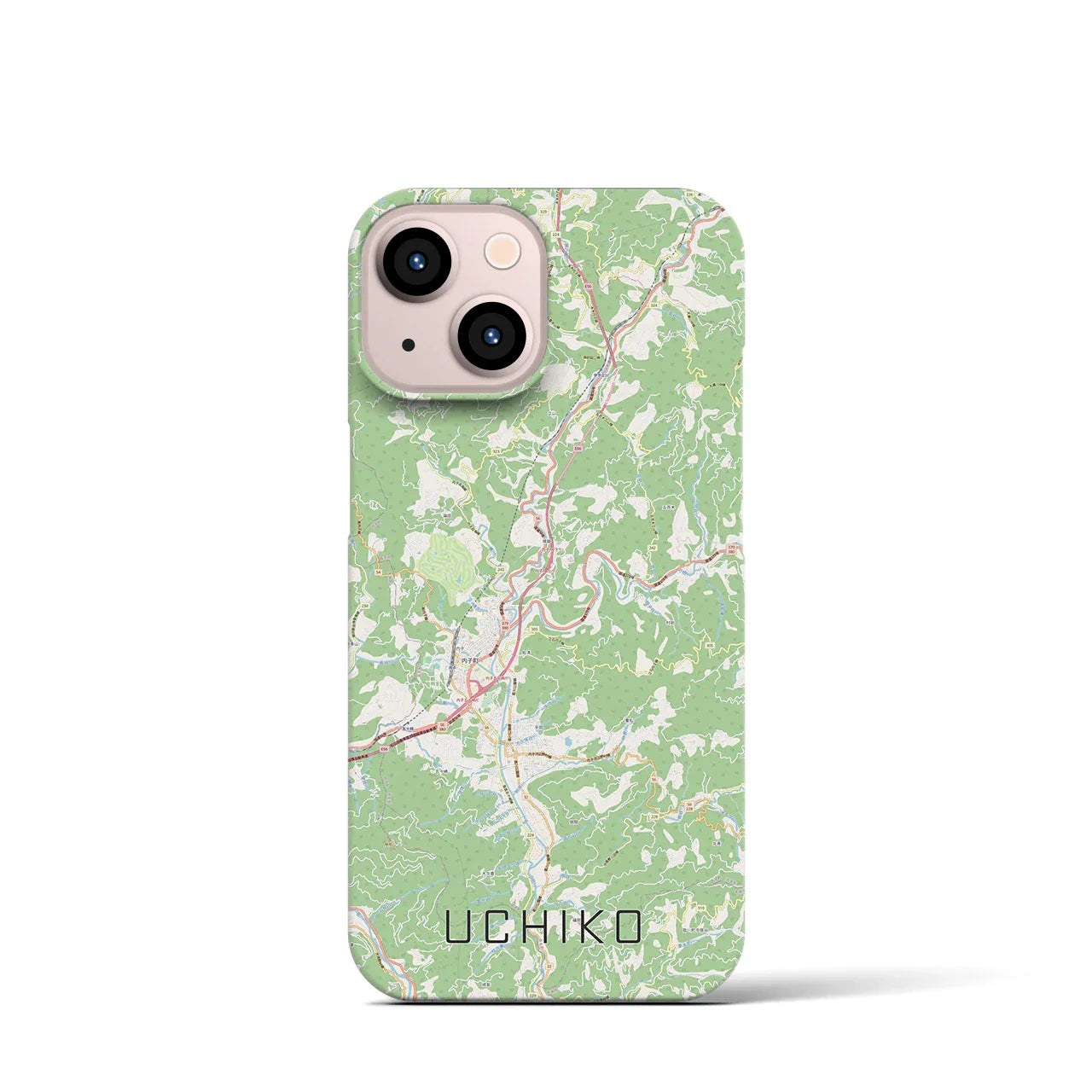 【内子(愛媛県)】地図柄iPhoneケース(バックカバータイプ)