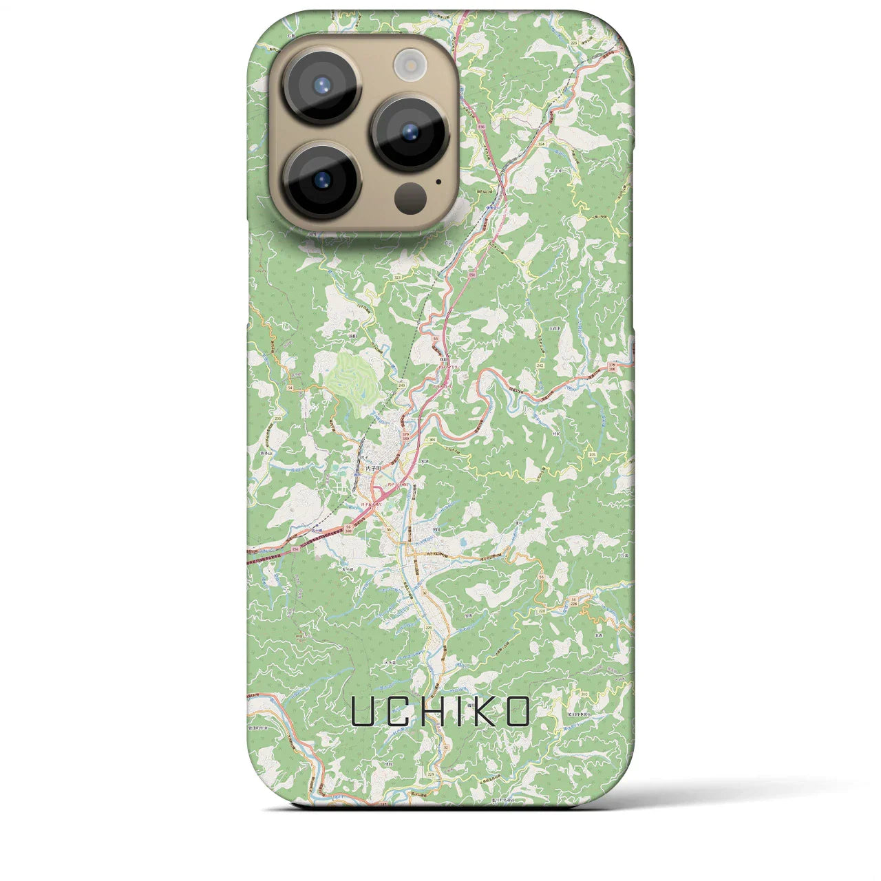 【内子(愛媛県)】地図柄iPhoneケース(バックカバータイプ)