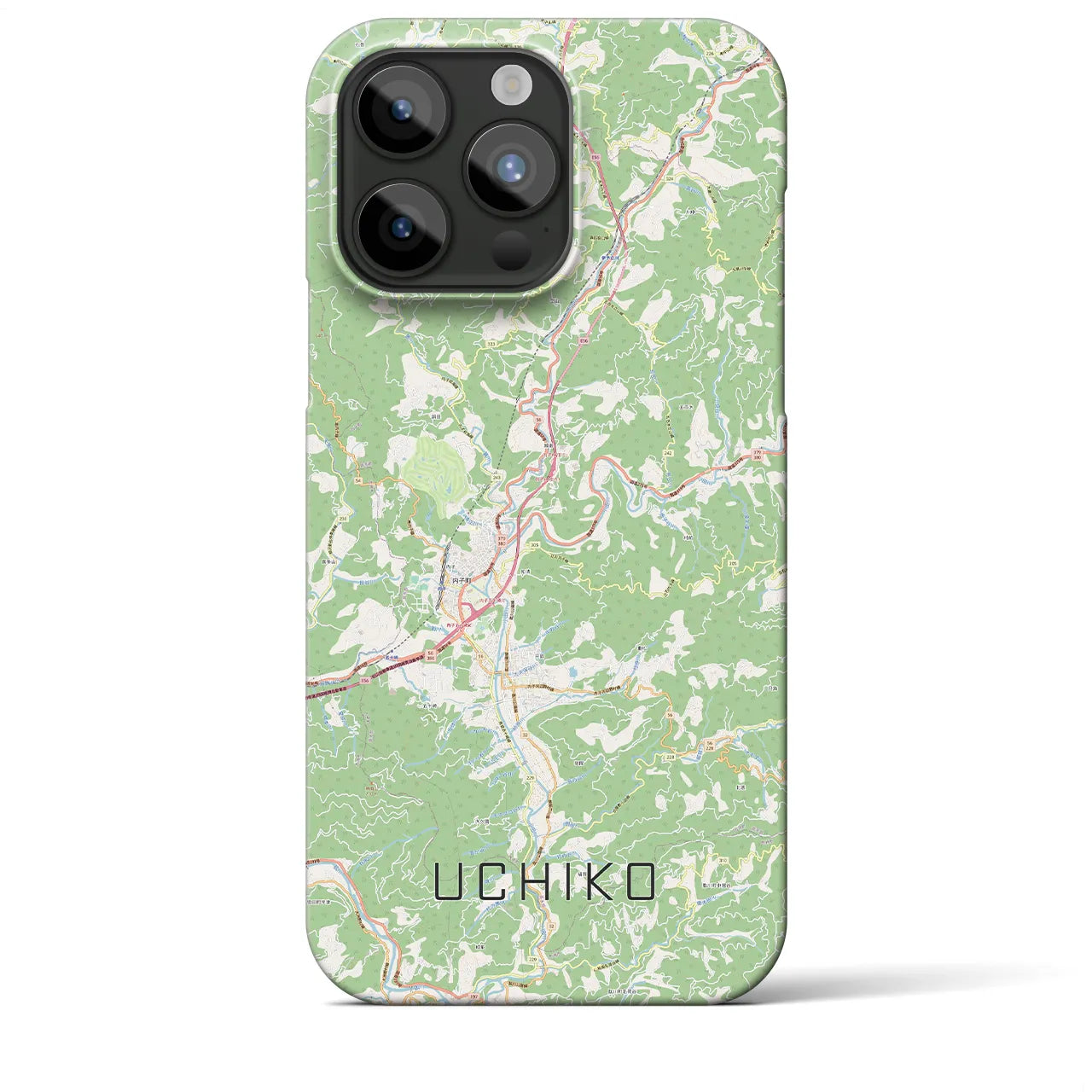 【内子(愛媛県)】地図柄iPhoneケース(バックカバータイプ)