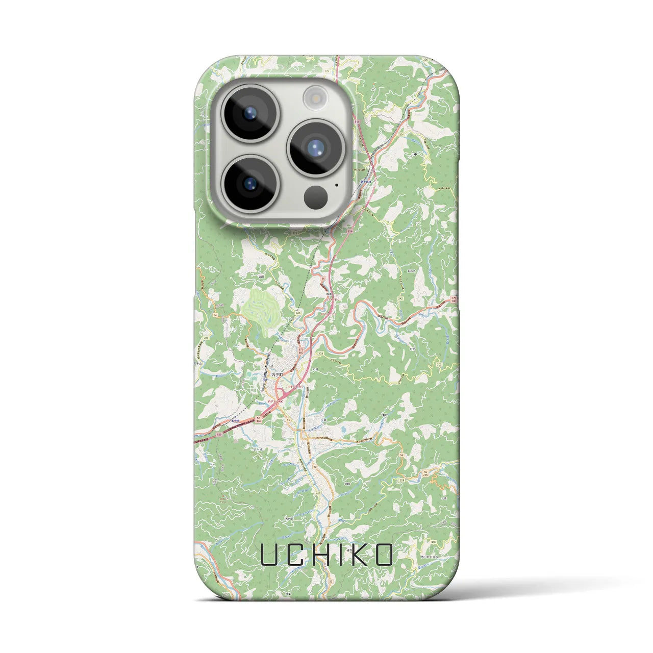 【内子(愛媛県)】地図柄iPhoneケース(バックカバータイプ)