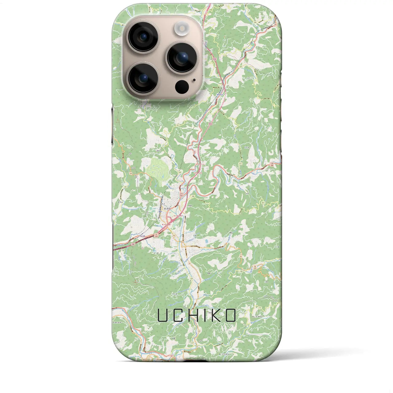 【内子(愛媛県)】地図柄iPhoneケース(バックカバータイプ)