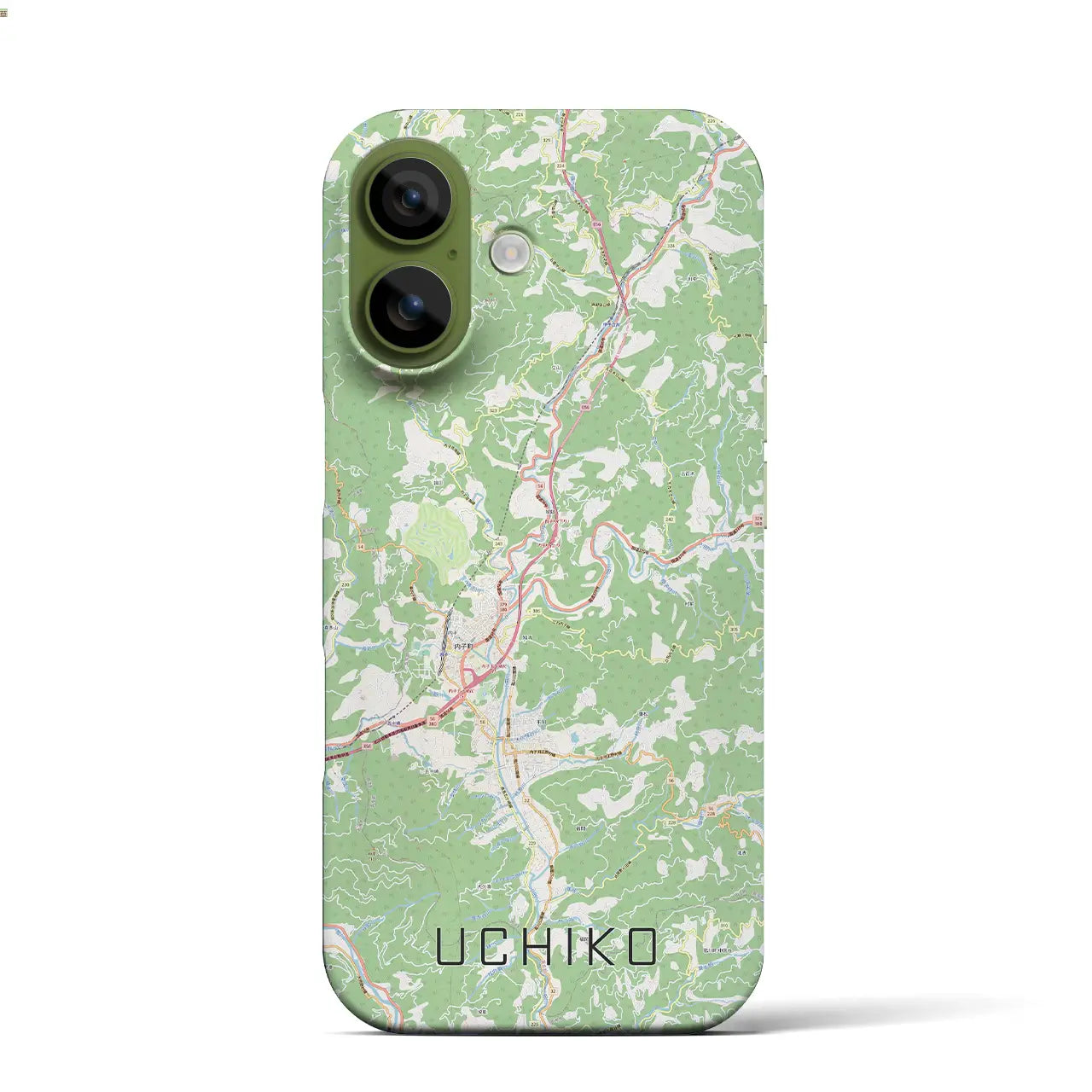 【内子(愛媛県)】地図柄iPhoneケース(バックカバータイプ)