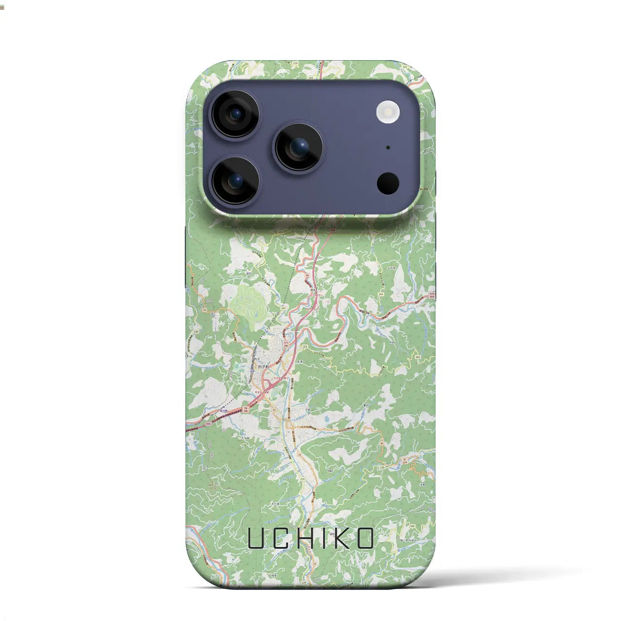 【内子(愛媛県)】地図柄iPhoneケース(バックカバータイプ)