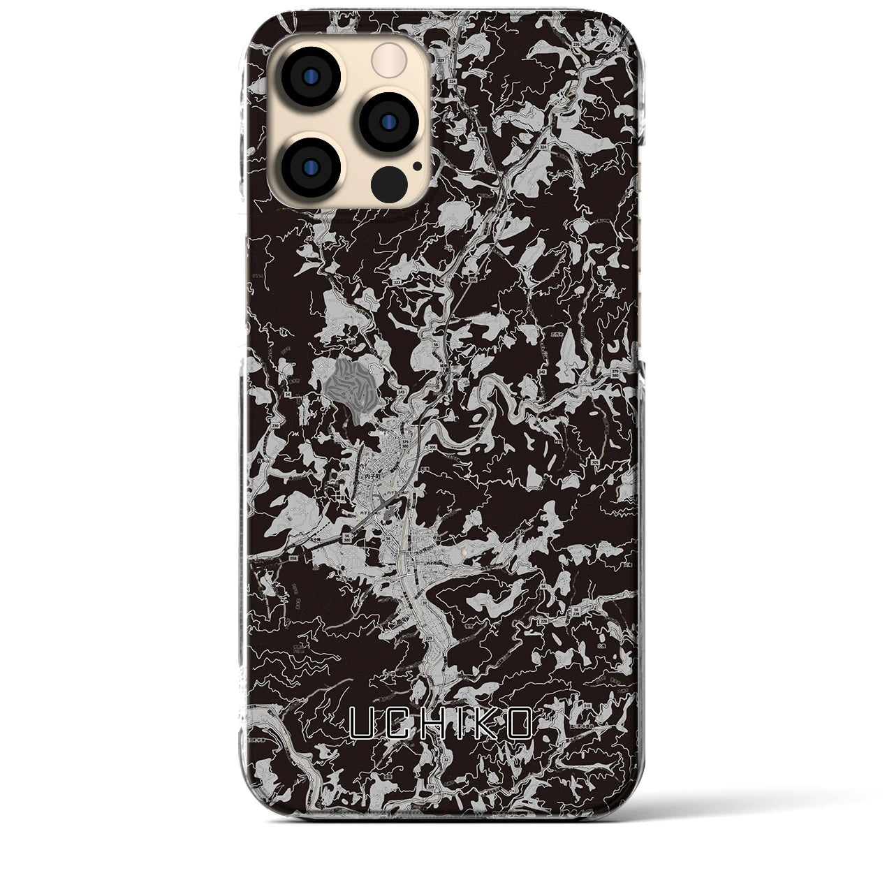 【内子(愛媛県)】地図柄iPhoneケース(クリアタイプ)