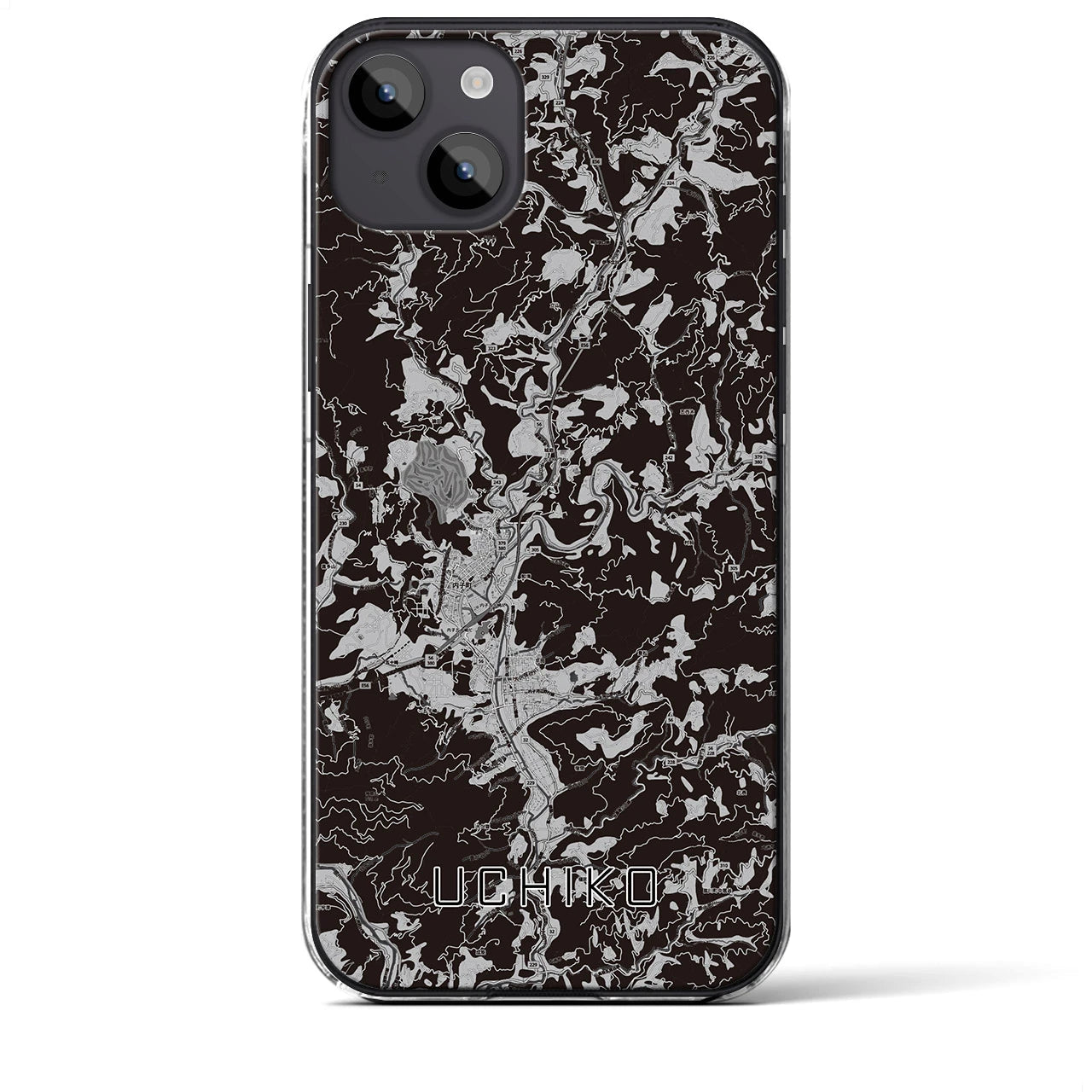 【内子(愛媛県)】地図柄iPhoneケース(クリアタイプ)