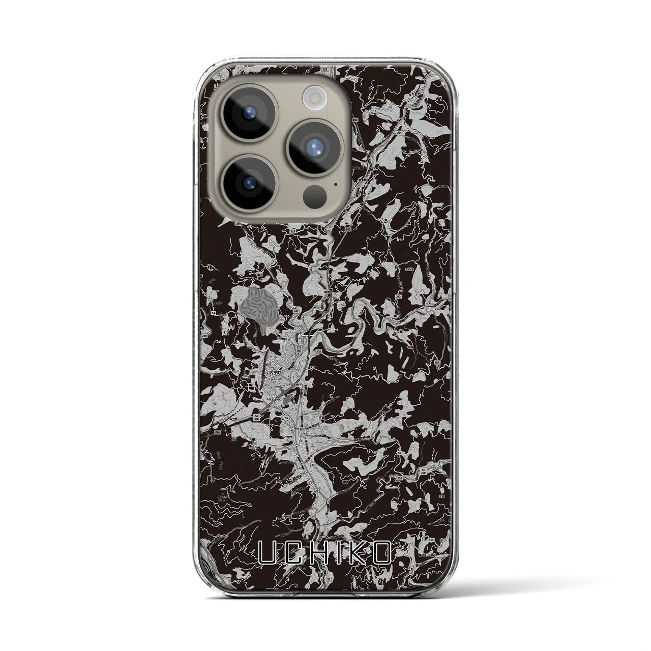 【内子(愛媛県)】地図柄iPhoneケース(クリアタイプ)