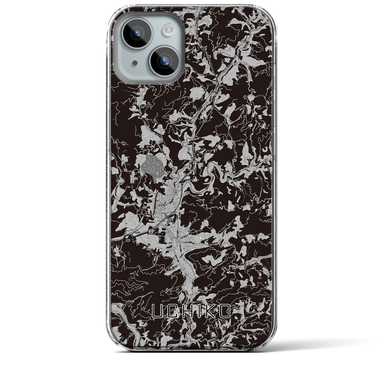 【内子(愛媛県)】地図柄iPhoneケース(クリアタイプ)