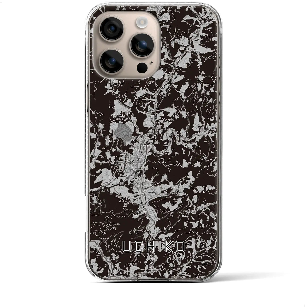 【内子(愛媛県)】地図柄iPhoneケース(クリアタイプ)