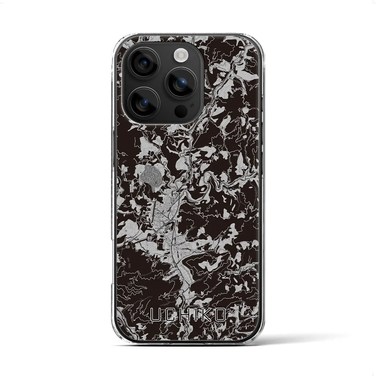 【内子(愛媛県)】地図柄iPhoneケース(クリアタイプ)