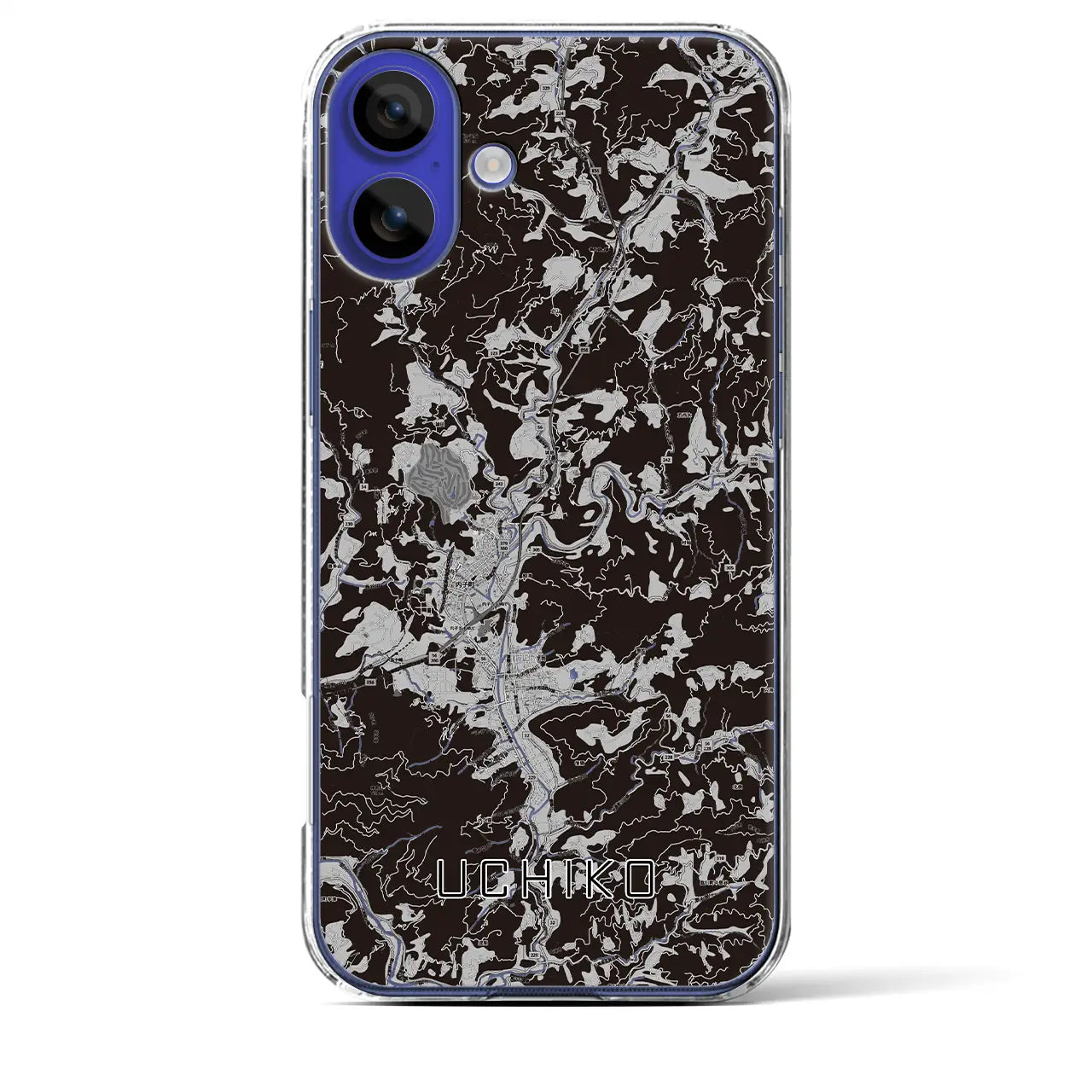 【内子(愛媛県)】地図柄iPhoneケース(クリアタイプ)