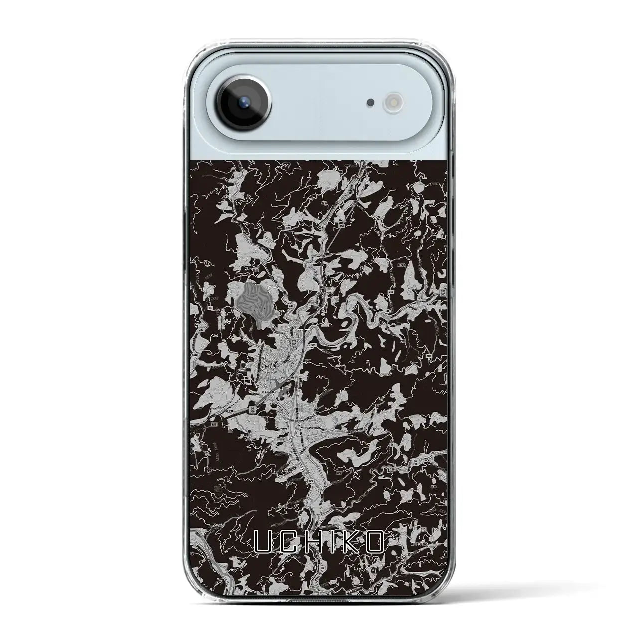 【内子(愛媛県)】地図柄iPhoneケース(クリアタイプ)