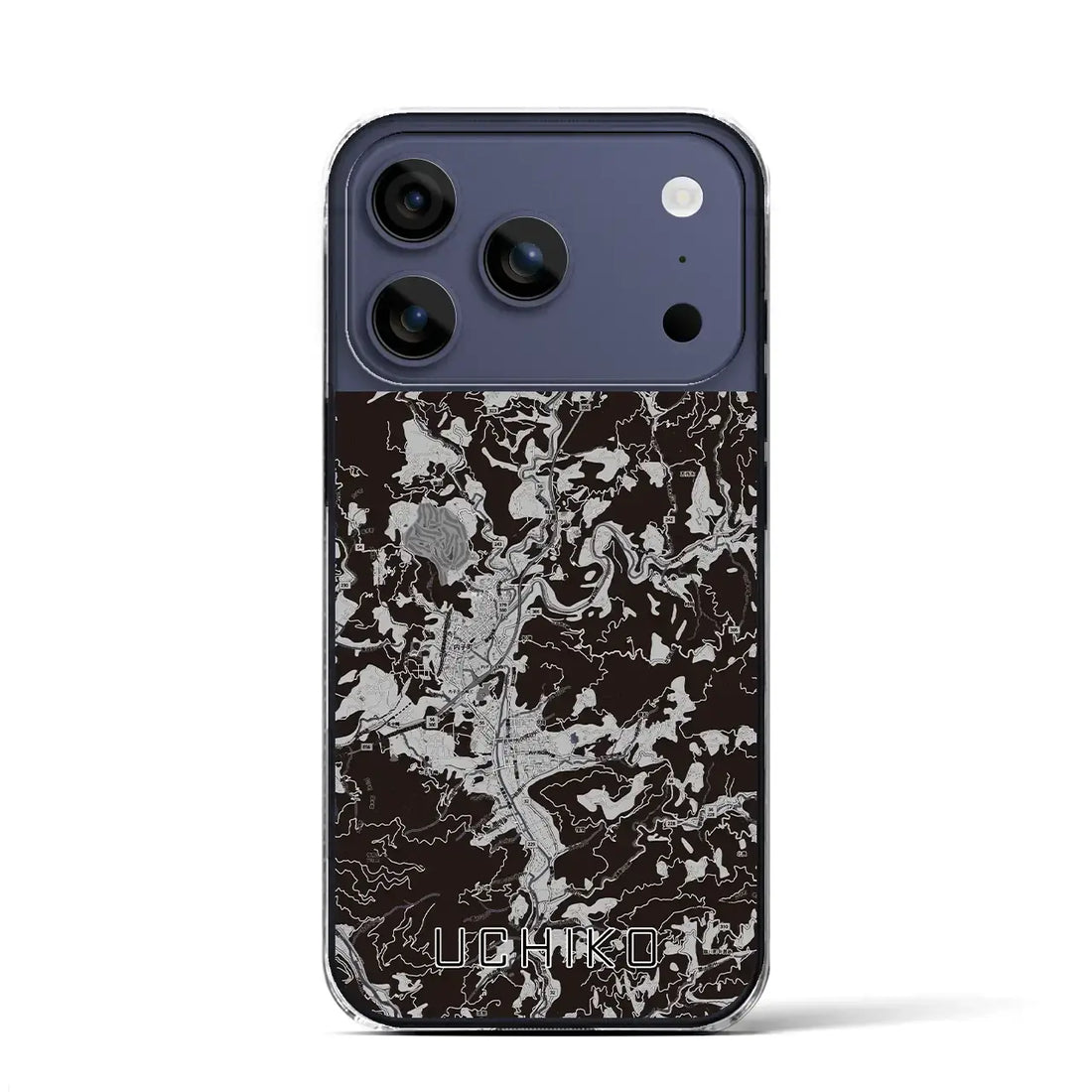 【内子(愛媛県)】地図柄iPhoneケース(クリアタイプ)