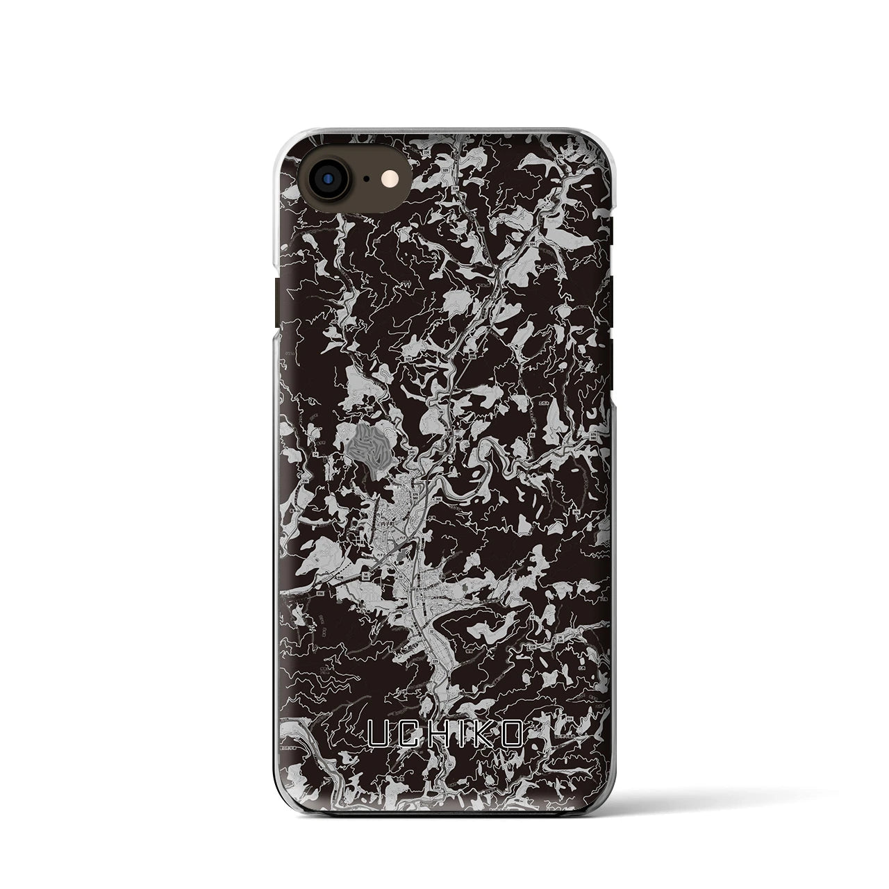 【内子(愛媛県)】地図柄iPhoneケース(クリアタイプ)