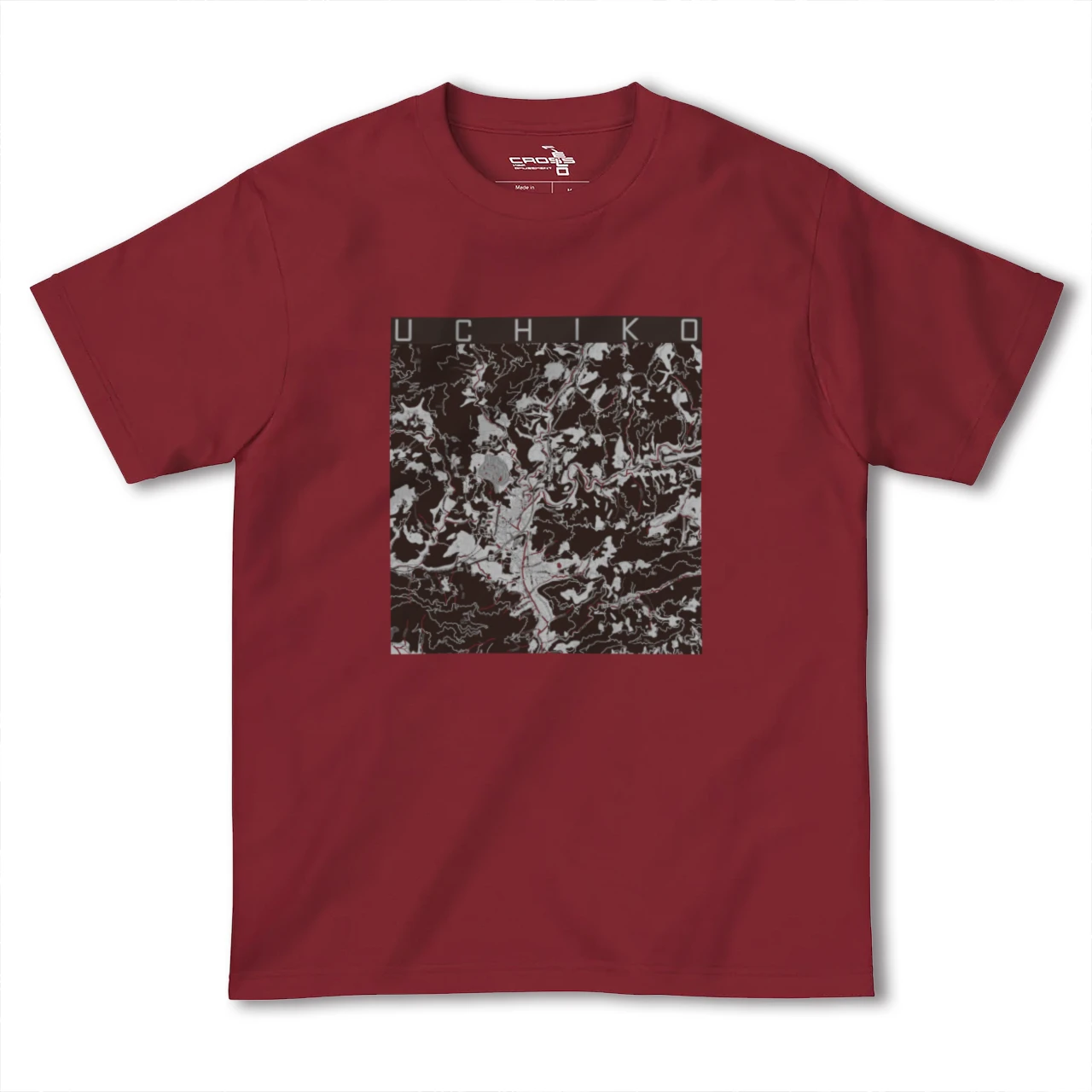 【内子(愛媛県)】地図柄ヘビーウェイトTシャツ