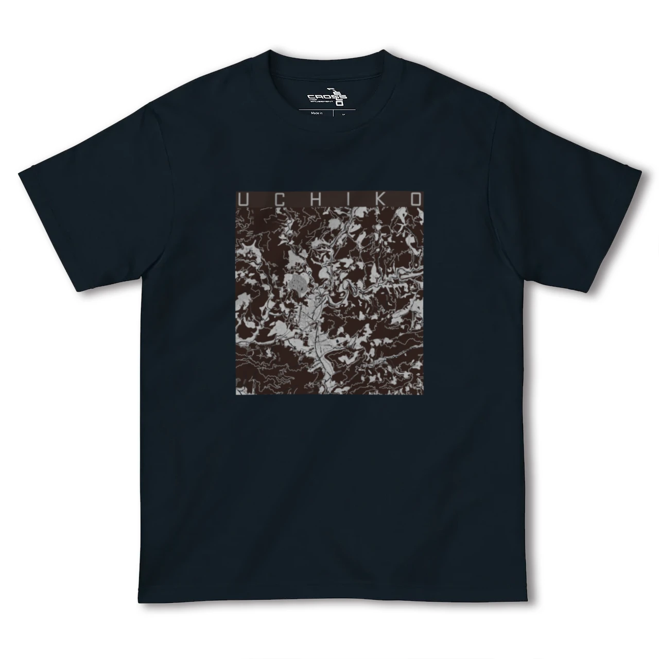 【内子(愛媛県)】地図柄ヘビーウェイトTシャツ