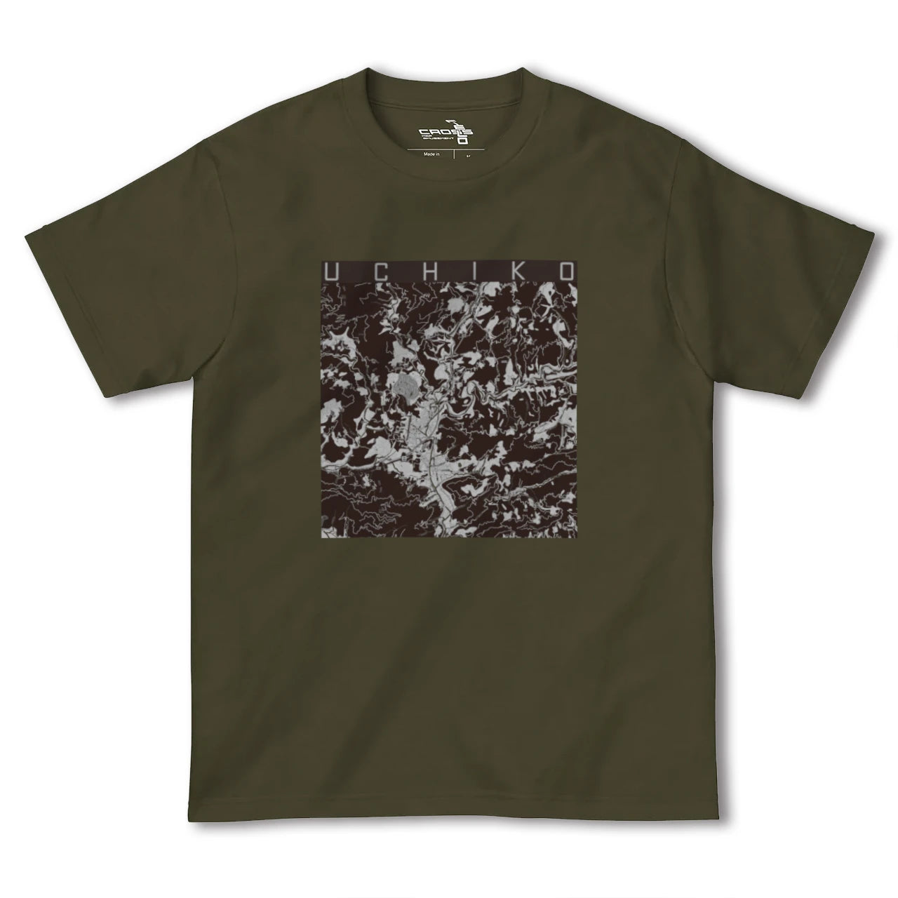 【内子(愛媛県)】地図柄ヘビーウェイトTシャツ