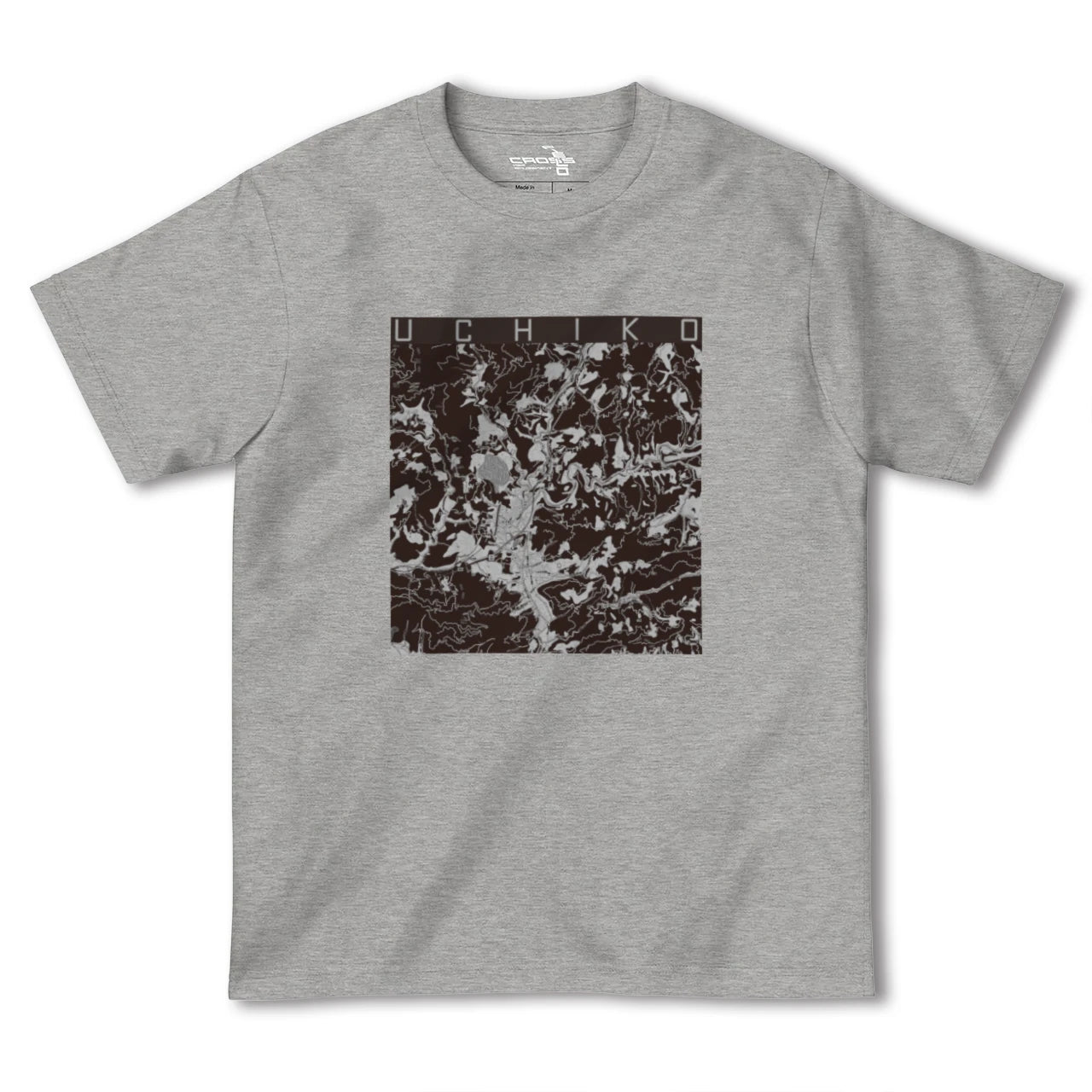 【内子(愛媛県)】地図柄ヘビーウェイトTシャツ