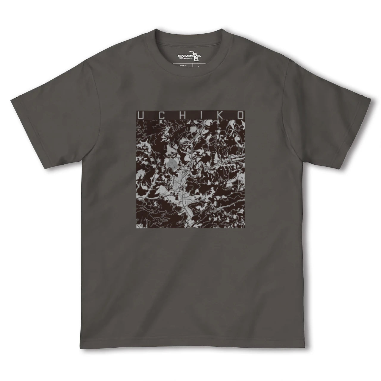 【内子(愛媛県)】地図柄ヘビーウェイトTシャツ