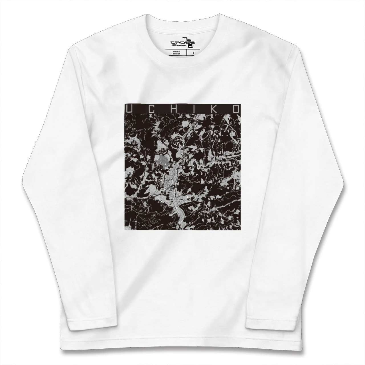 【内子(愛媛県)】地図柄ロングスリーブTシャツ