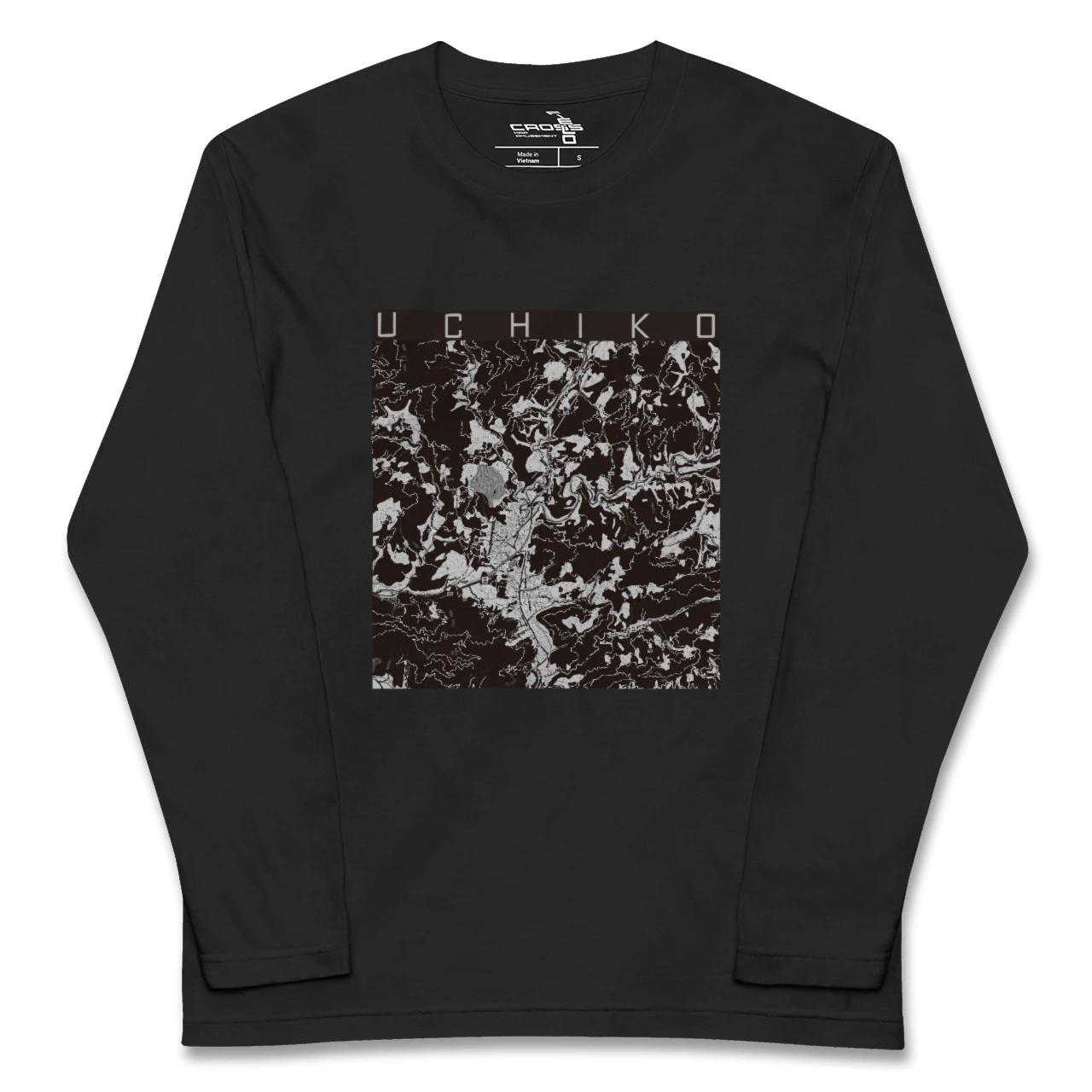 【内子(愛媛県)】地図柄ロングスリーブTシャツ