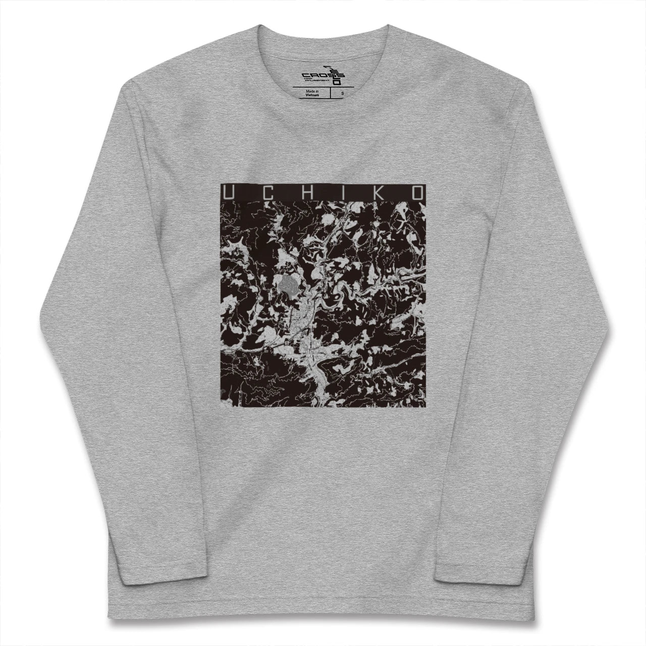 【内子(愛媛県)】地図柄ロングスリーブTシャツ