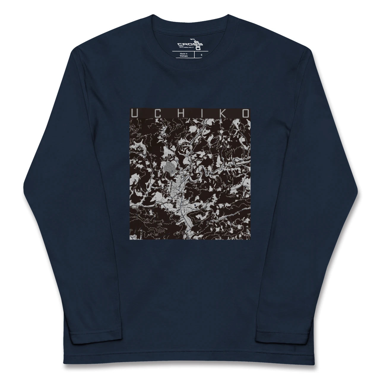 【内子(愛媛県)】地図柄ロングスリーブTシャツ