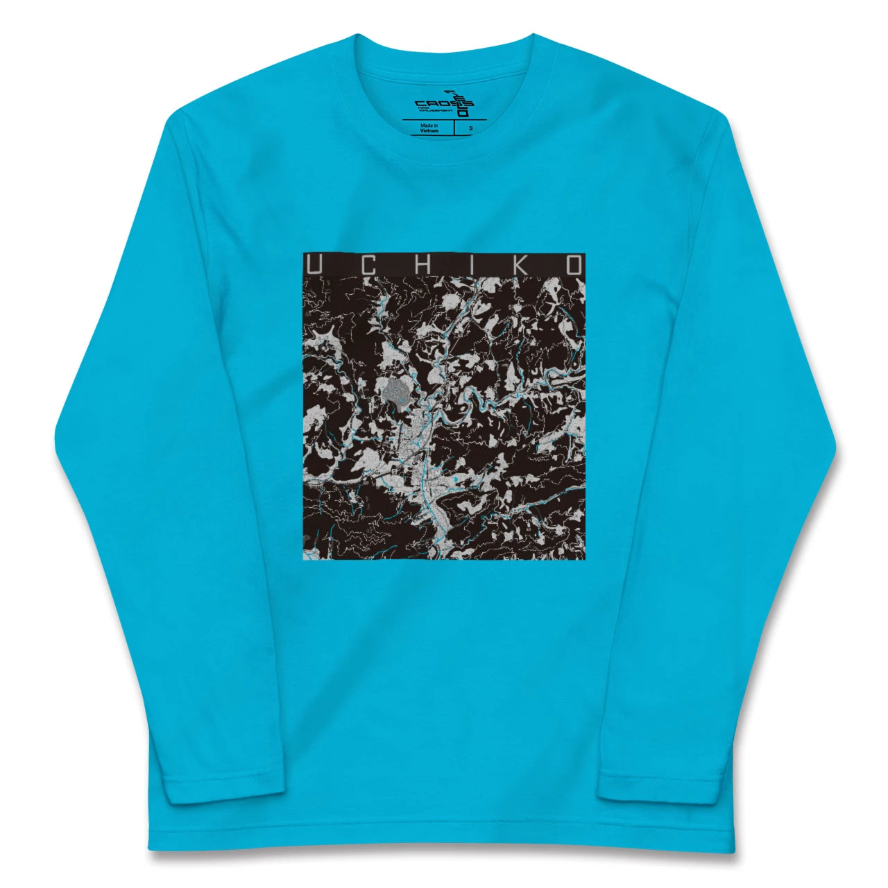 【内子(愛媛県)】地図柄ロングスリーブTシャツ