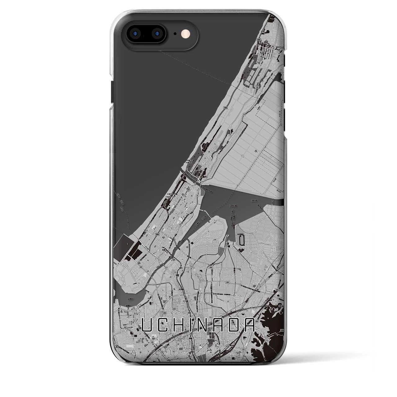 【内灘(石川県)】地図柄iPhoneケース(クリアタイプ)