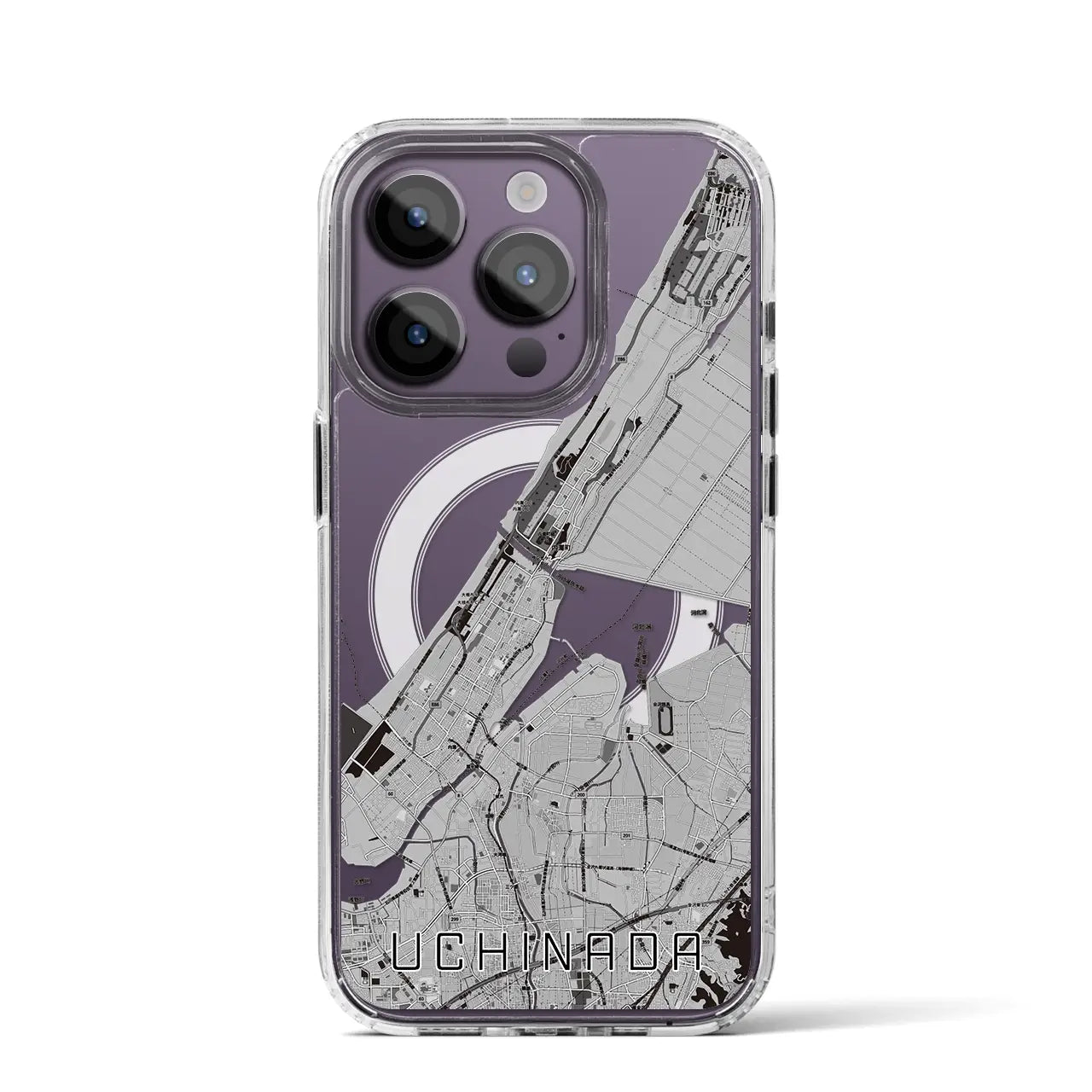 【内灘(石川県)】地図柄iPhoneケース(MagSafeタイプ)