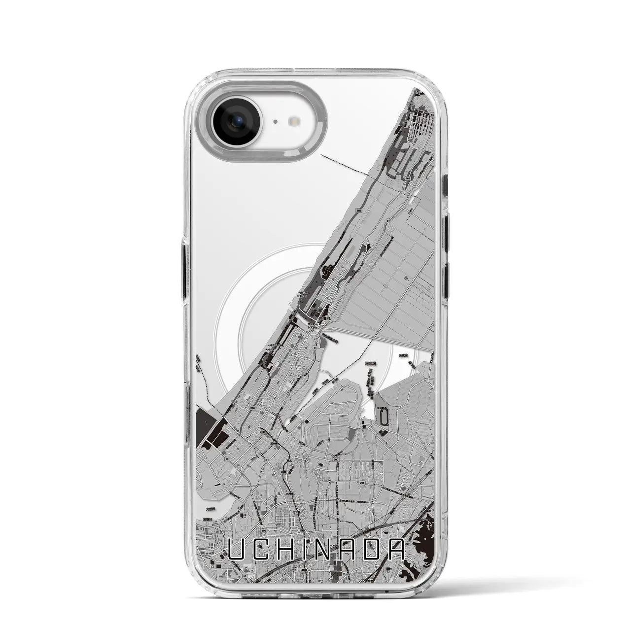 【内灘(石川県)】地図柄iPhoneケース(MagSafeタイプ)