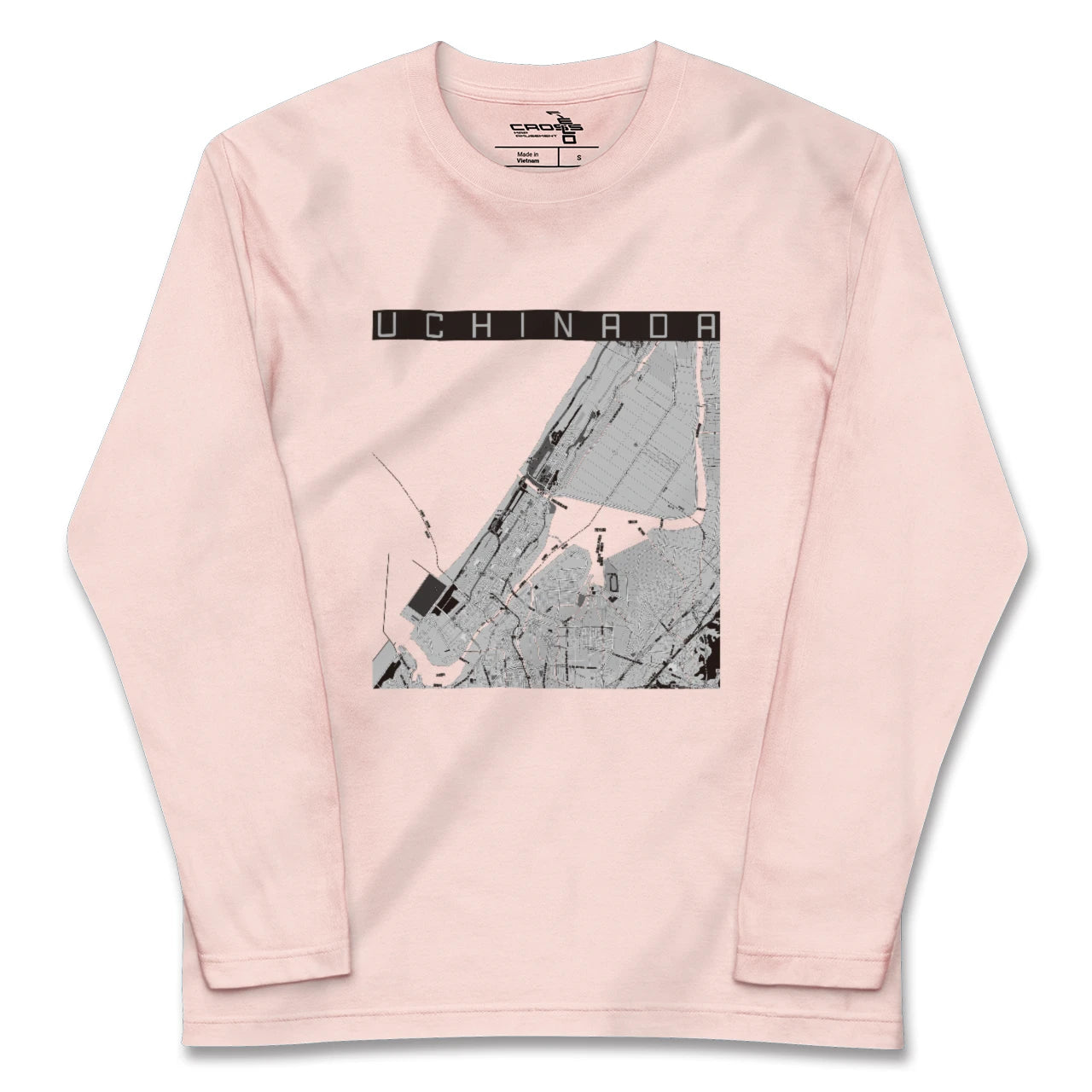 【内灘(石川県)】地図柄ロングスリーブTシャツ