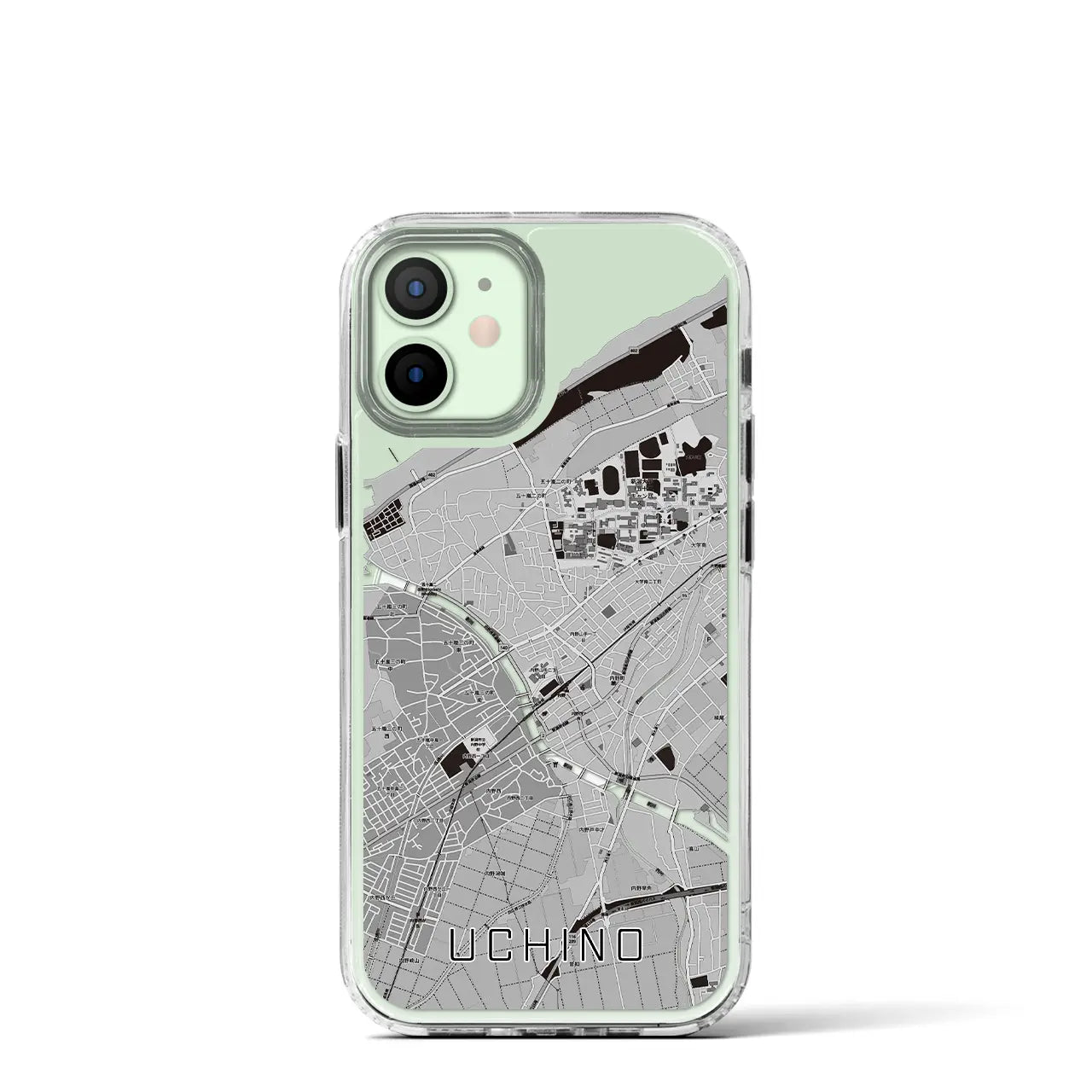 【内野(新潟県)】地図柄iPhoneケース(MagSafeタイプ)