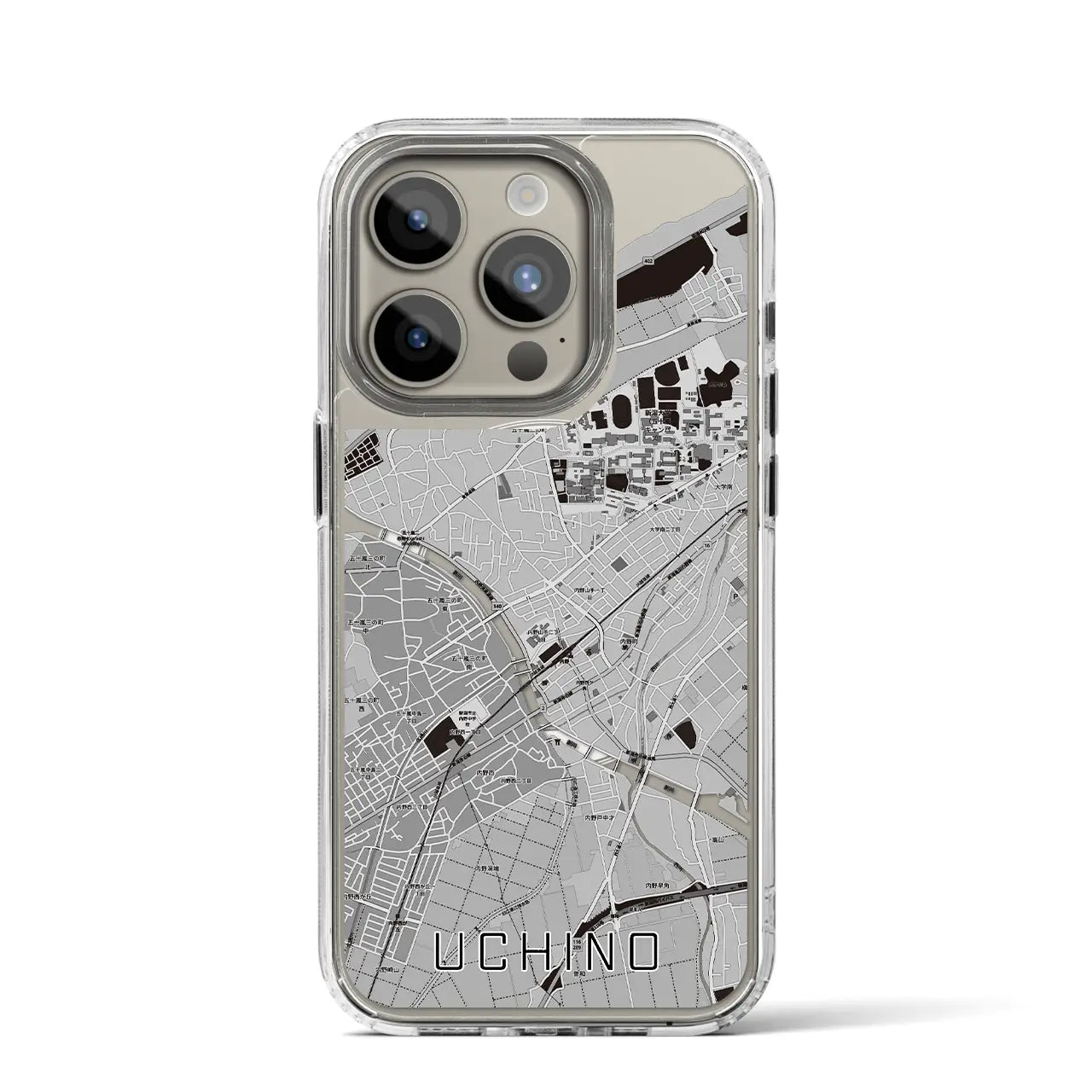 【内野(新潟県)】地図柄iPhoneケース(MagSafeタイプ)