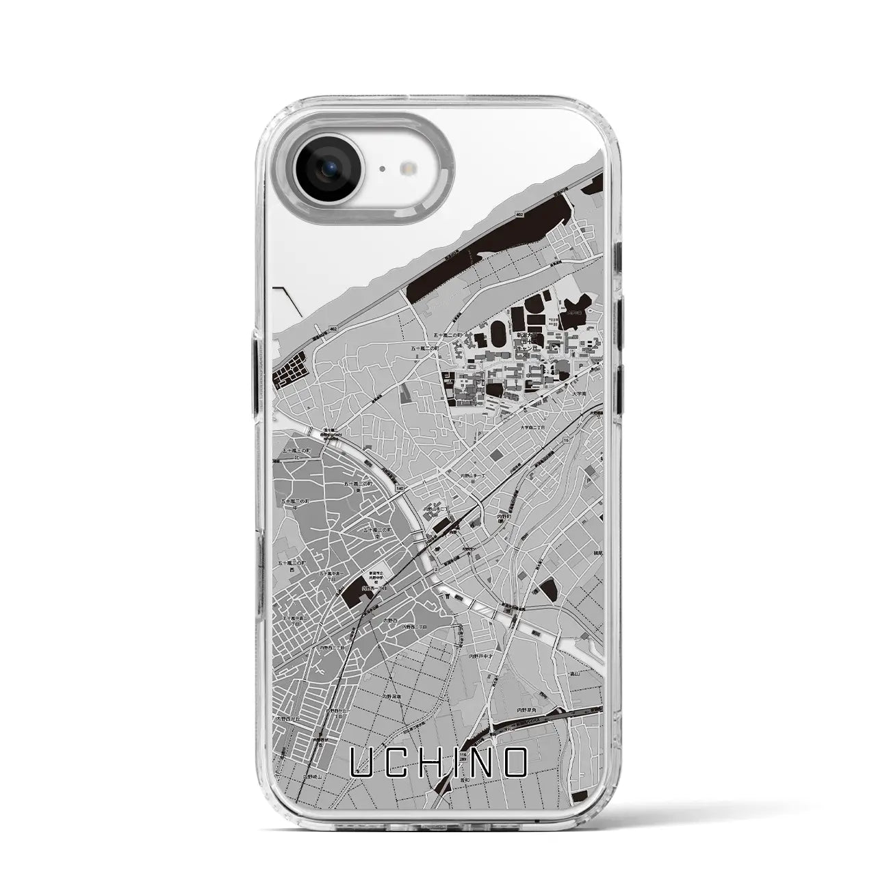 【内野(新潟県)】地図柄iPhoneケース(MagSafeタイプ)